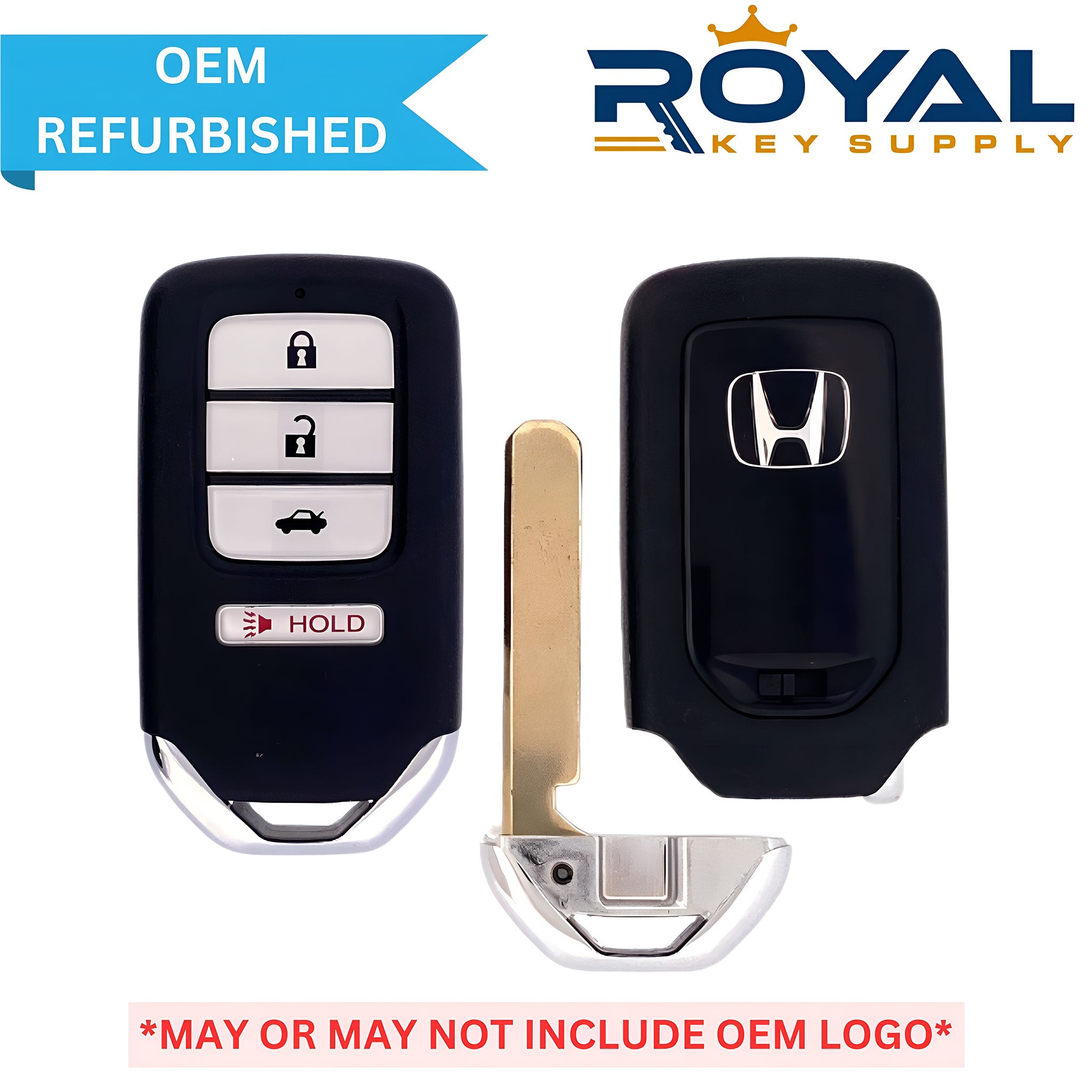 Honda Refurbished 2016-2017 Accord Smart Key 4B Trunk FCCID: ACJ932HK1310A PN# 72147-T2G-A61 - Royal Key Supply