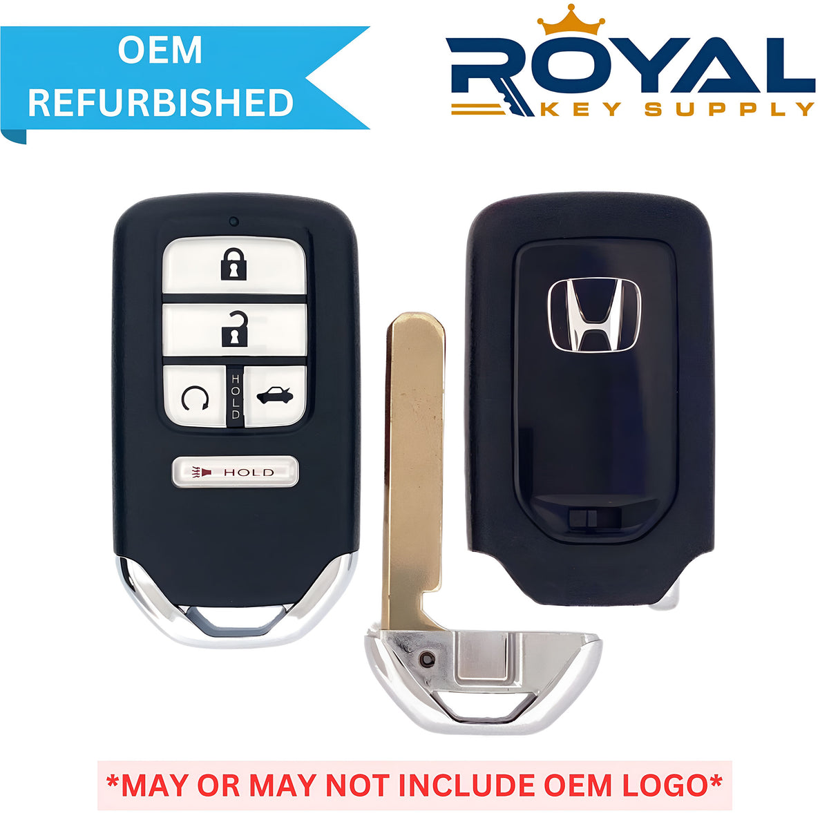 Honda Refurbished 2016-2017 Accord Smart Key (No Memory) 5B Trunk/Remote Start FCCID: ACJ932HK1310A PN# 72147-T2G-A41 - Royal Key Supply