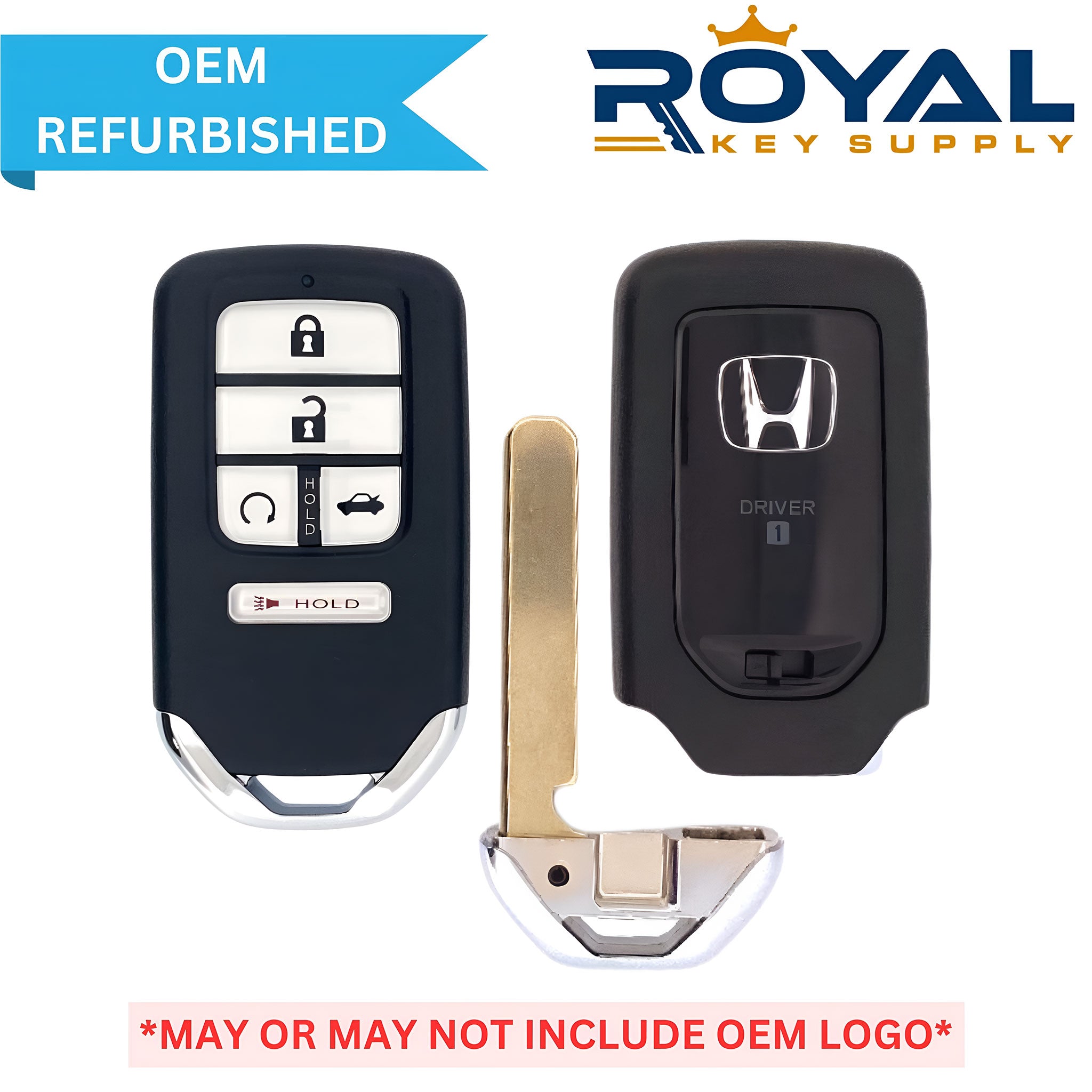 Honda Refurbished 2016-2017 Accord Smart Key (Memory 1) 5B Trunk/Remote Start FCCID: ACJ932HK1310A PN# 72147-T2G-A41 - Royal Key Supply