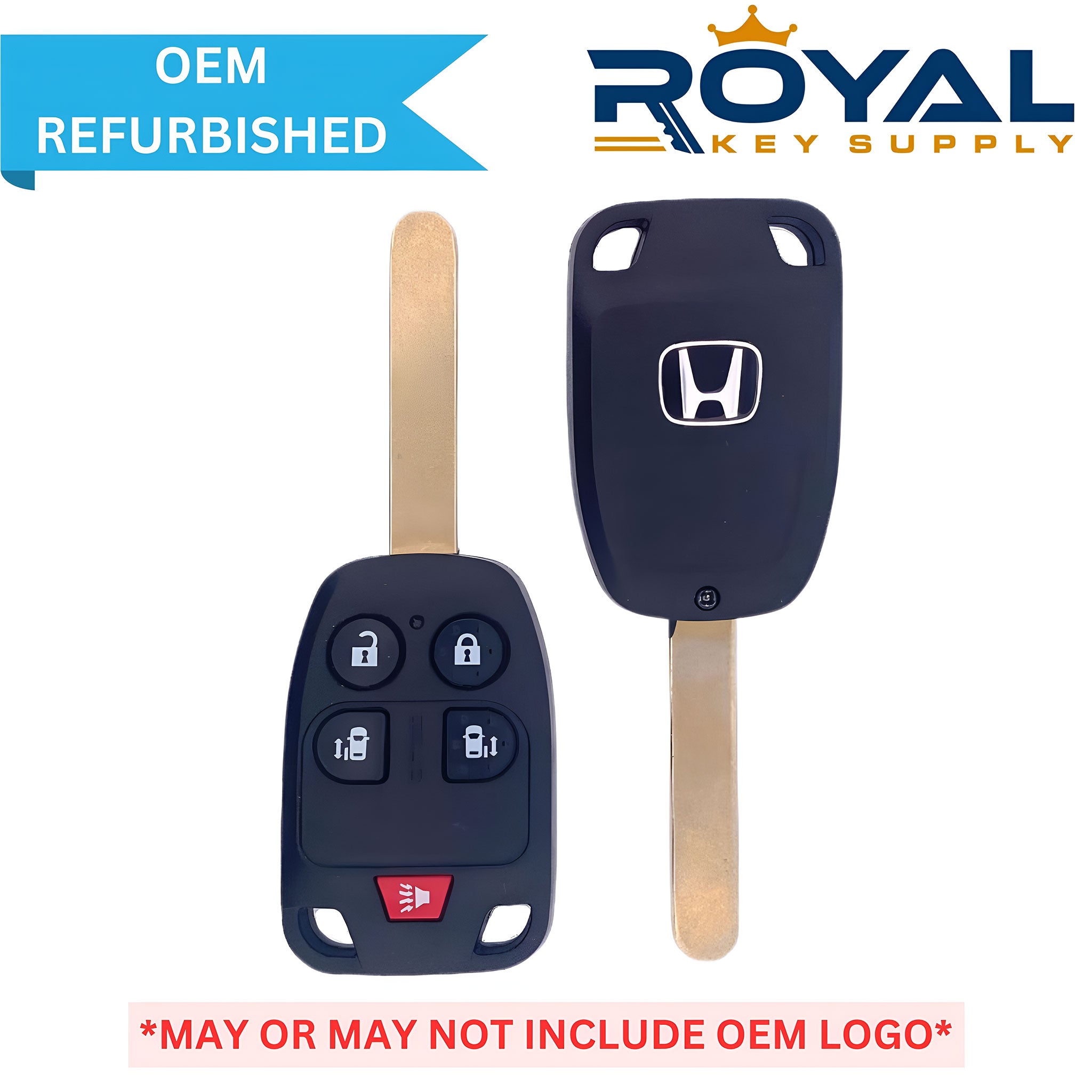 Honda Refurbished 2011-2013 Odyssey Remote Head Key 5B Power Doors FCCID: N5F-A04TAA PN# 35118-TK8-A10 - Royal Key Supply