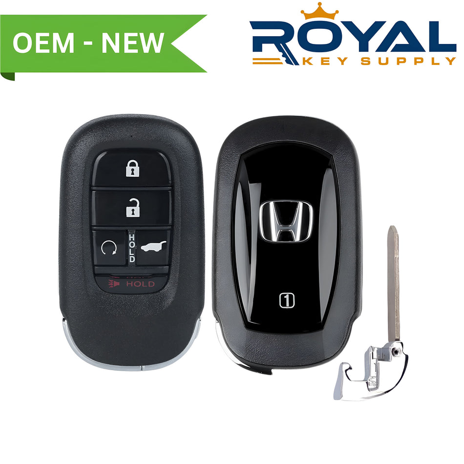 Honda New OEM 2023-2024 CR-V, Pilot Smart Key (Memory 1) 5B Hatch/Remote Start FCCID: KR5TP-4 PN# 72147-3A0-A01 - Royal Key Supply