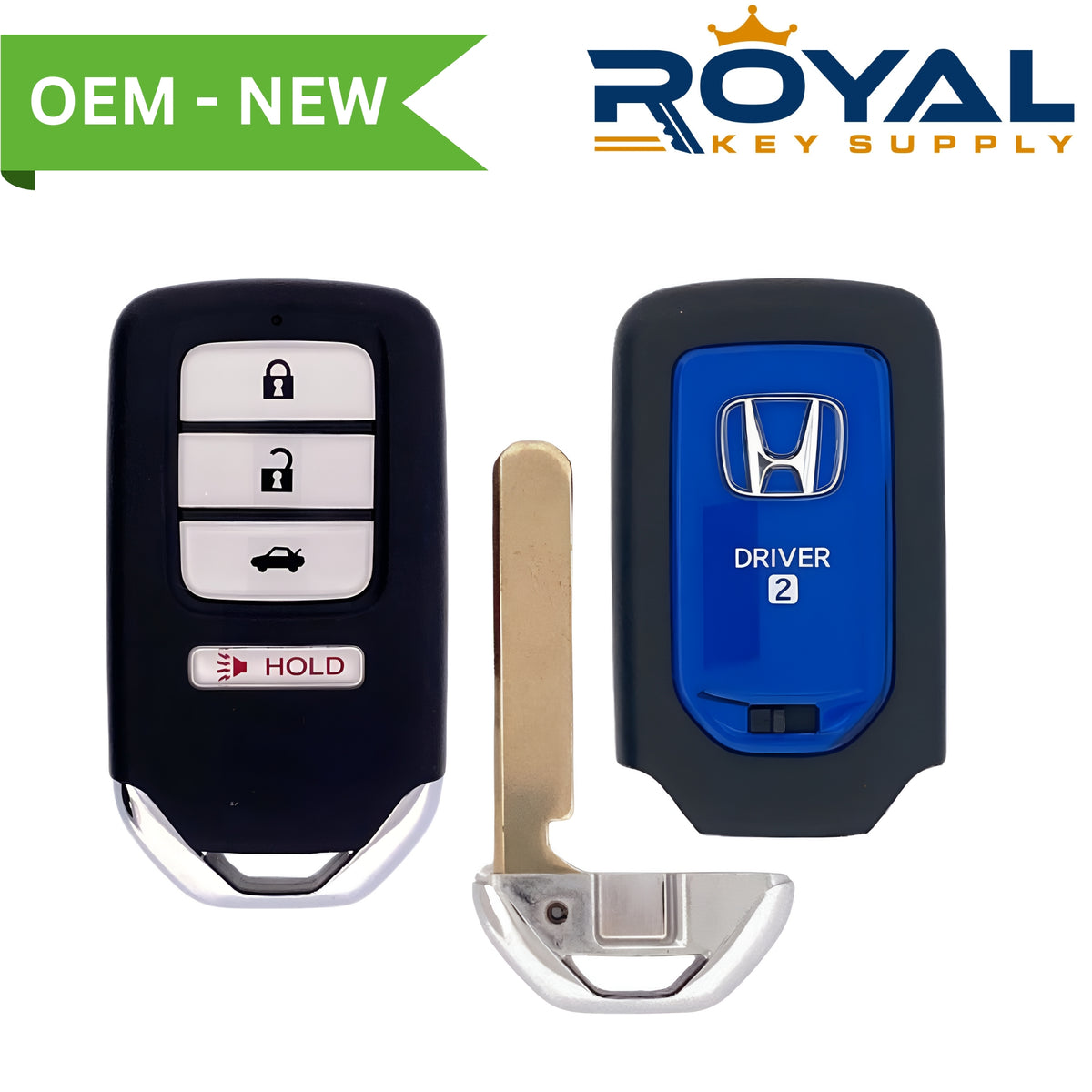 Honda New OEM 2014-2015 Accord Civic Hybrid Smart Key (Driver 2) 4B Trunk FCCID:ACJ932HK1210A PN# 72147-T3W-A21