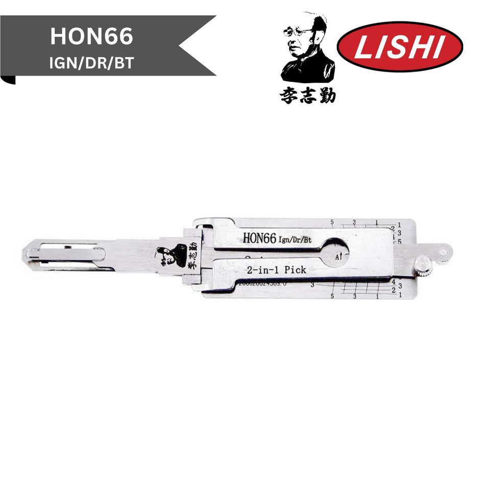 Original Lishi - Honda HON66 - 2-In-1 Pick/Decoder - AG