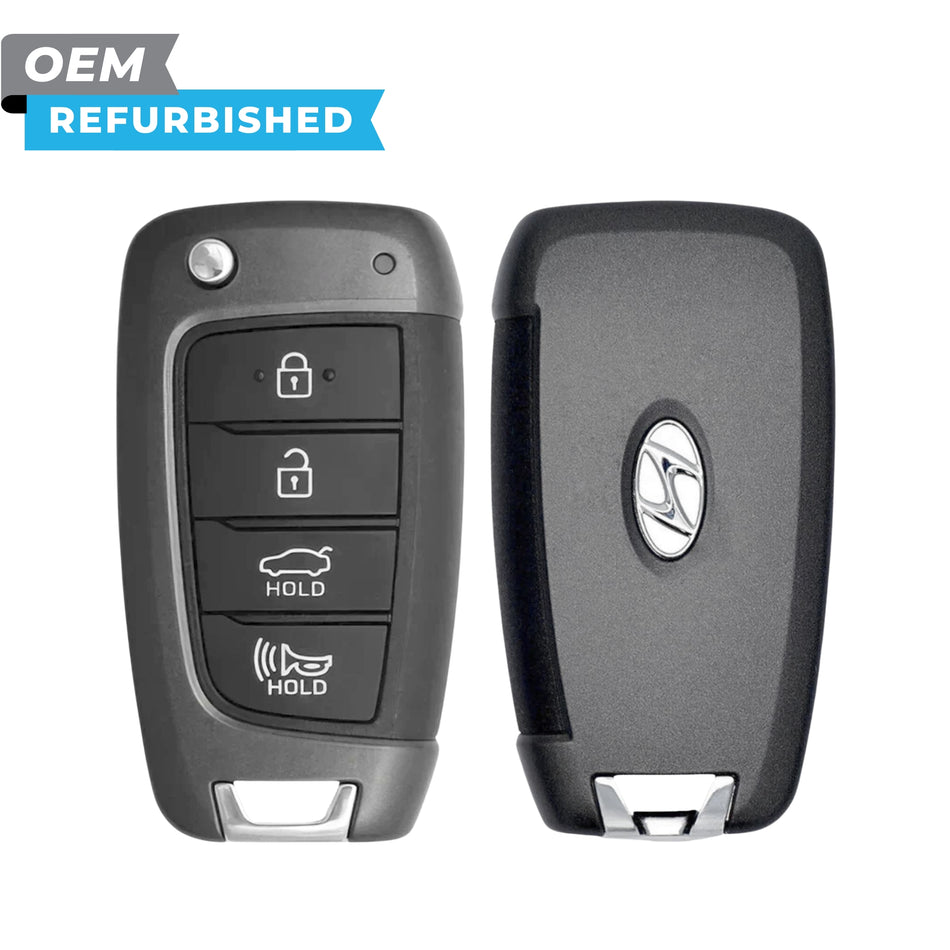 Hyundai Refurbished OEM 2021-2023 Elantra Remote Flip Key (w/ Chip) 4B Trunk FCCID: NYOMBEC4TX2004 PN# 95430-AA100