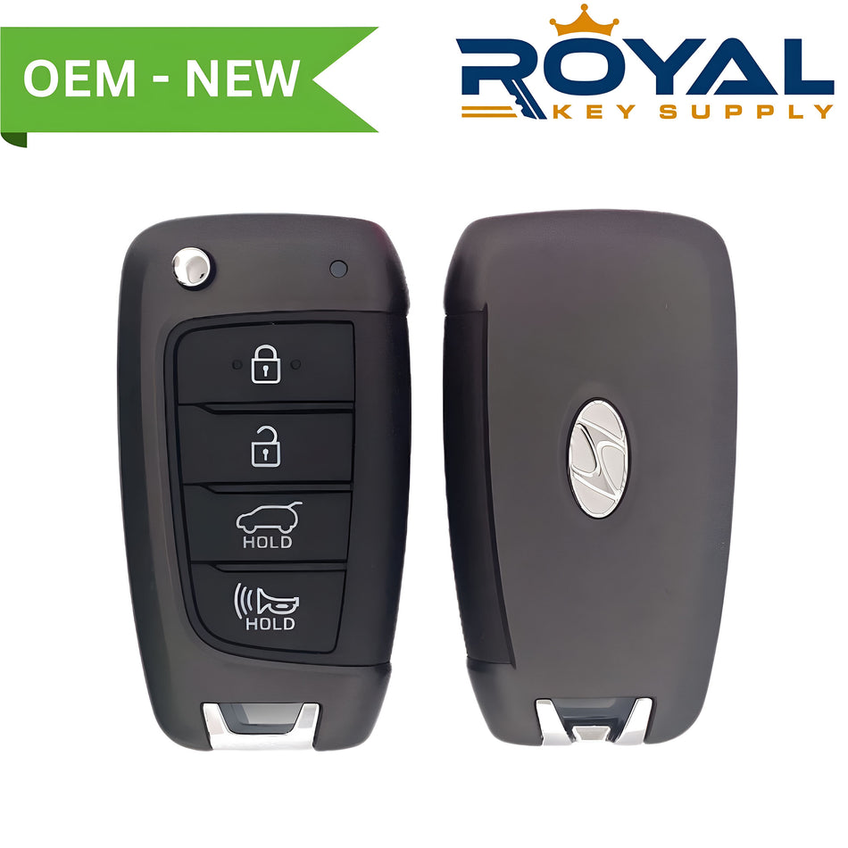 Hyundai New OEM 2018-2021 Santa Fe Remote Flip Key 4B Hatch FCCID: TQ8-RKE-4F39 PN# 95430-S2000 - Royal Key Supply