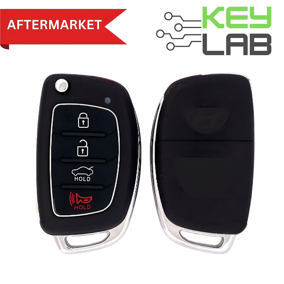 Hyundai Aftermarket 2015-2017 Sonata Remote Flip Key 4B Trunk FCCID: TQ8-RKE-4F16 PN# 95430-C1010 - Royal Key Supply