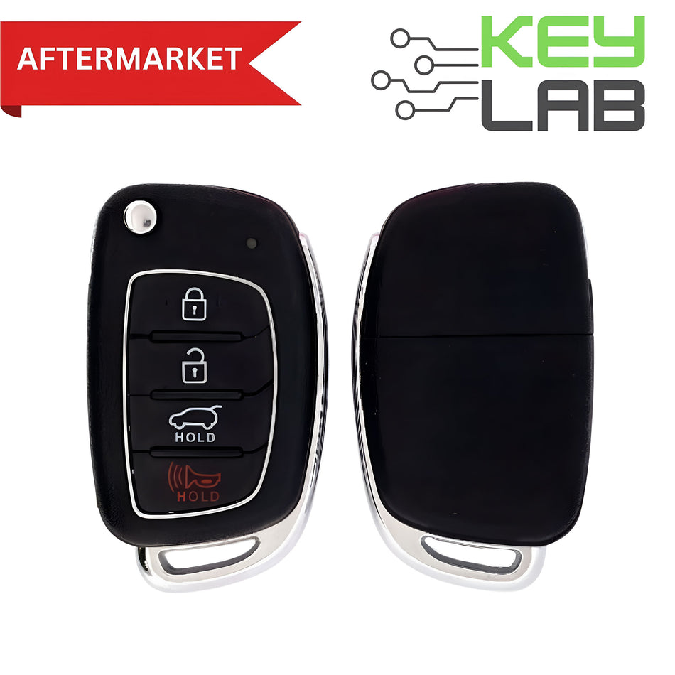 Hyundai Aftermarket 2015-2019 Santa Fe Remote Flip Key 4B Hatch FCCID: TQ8-RKE-4F31 PN# 95430-2W110 - Royal Key Supply