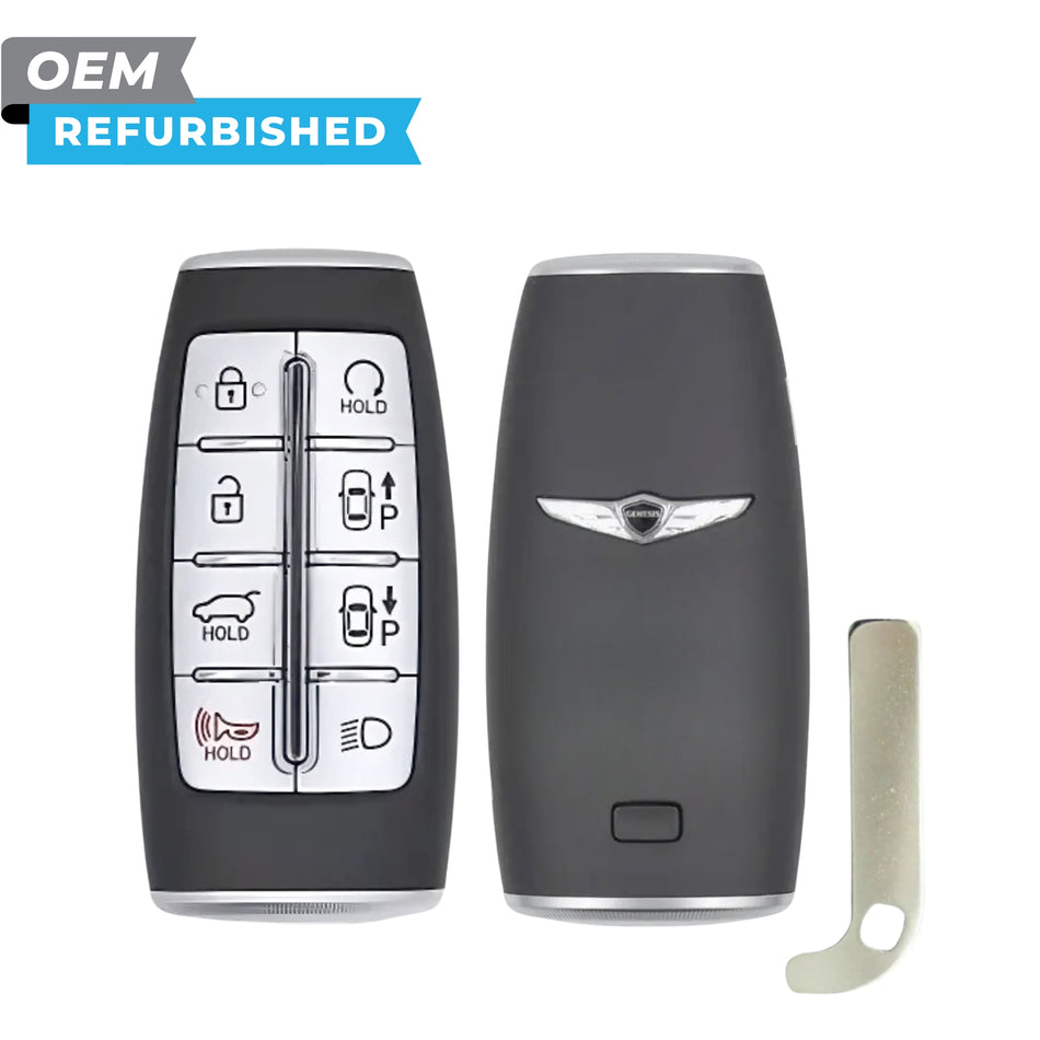 Llave inteligente original reacondicionada de Hyundai para Genesis GV80 2021, 6 botones, con apertura de maletero/arranque remoto/asistente de aparcamiento. FCCID: TQ8-FOB-4F35 N.º de pieza: 95440-T6010 95440-T6011