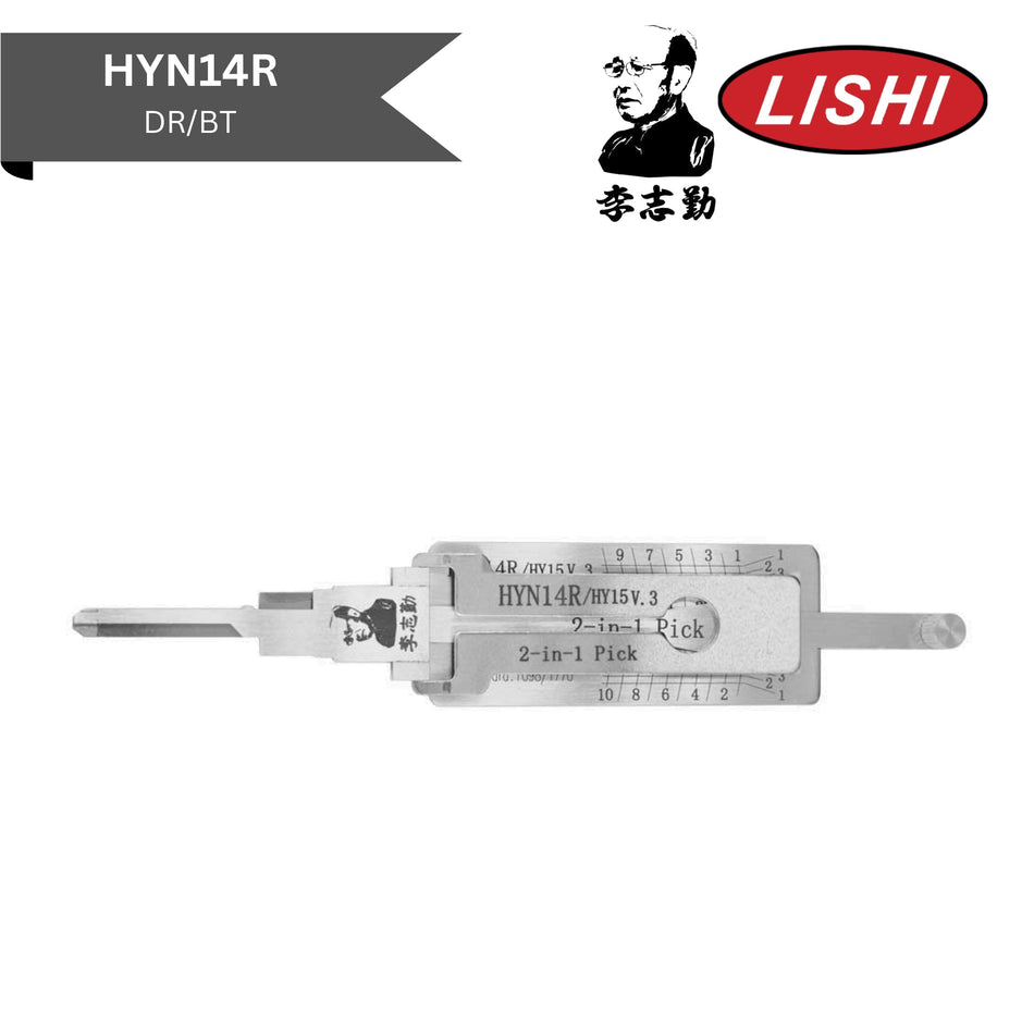 Original Lishi - Hyundai HYN14R (V.3) - 2-In-1 Pick/Decoder - AG - Royal Key Supply