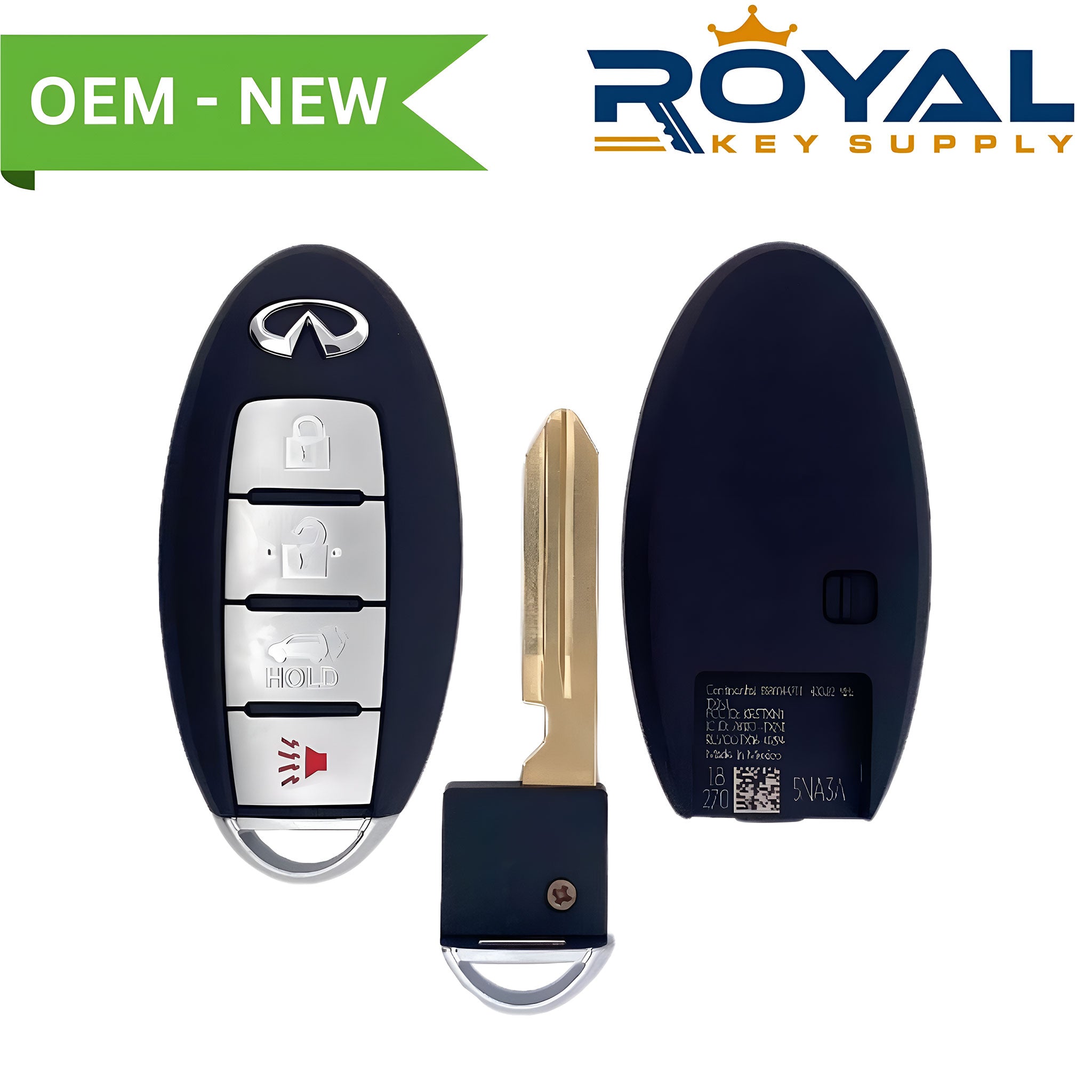 Infiniti New OEM 2019 QX50 Smart Key 4B Hatch FCCID: KR5TXN1 PN# 285E3-5NA3A - Royal Key Supply