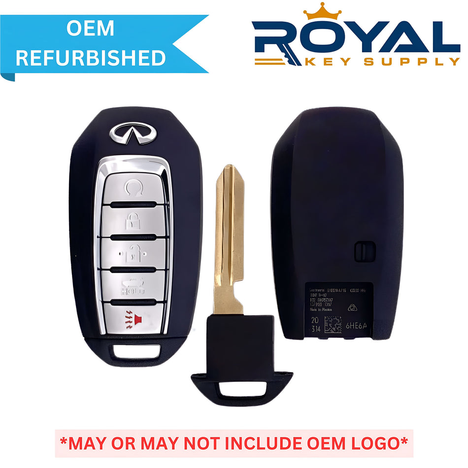 Infiniti Refurbished 2019-2022 Q50, Q60 Smart Key 5B Remote Start/Trunk FCCID: KR5TXN7 PN# 285E3-6HE6A - Royal Key Supply