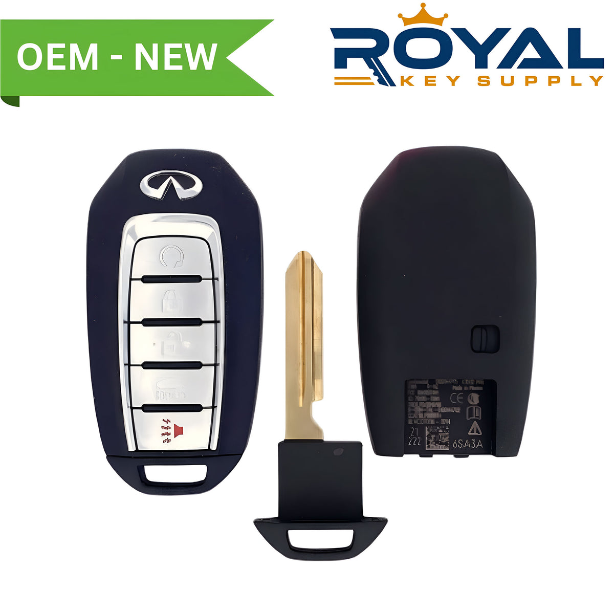 Infiniti New OEM 2022 QX60 Smart Key 5B Remote Start/Hatch FCCID: KR5TXN4 PN# 285E3-6SA7B - Royal Key Supply