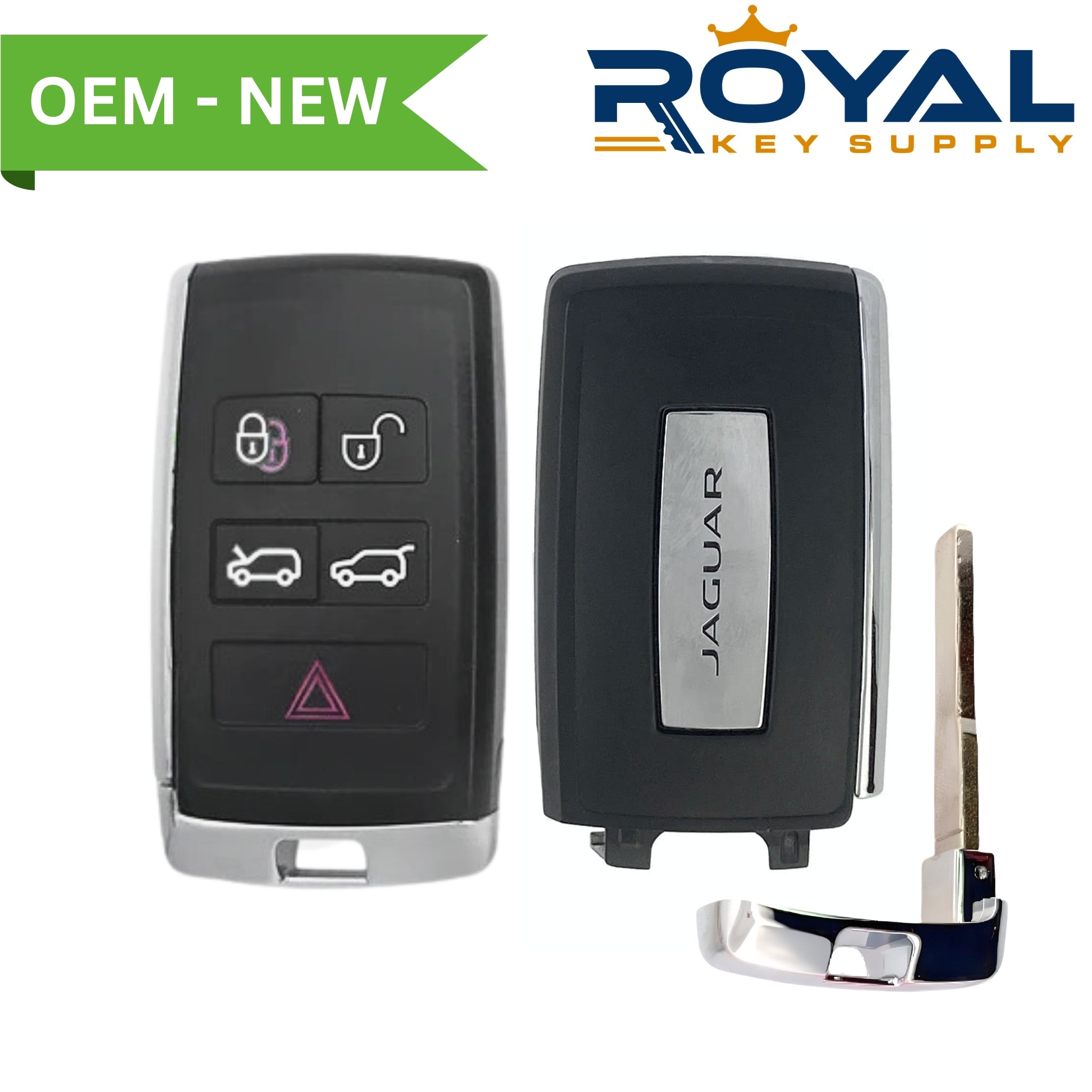 Jaguar New OEM 2019-2020 I-PACE Smart Key 5B Hatch/Hood FCCID: K0BJXF18A PN# J9D3-15K601-CC