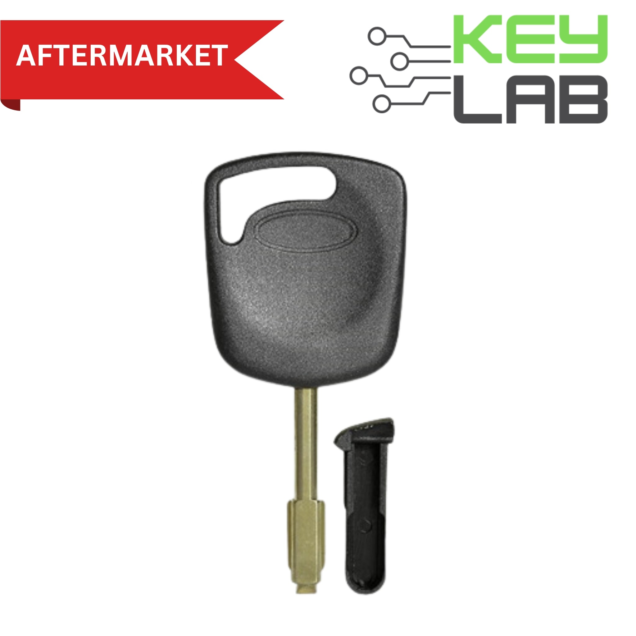 Jaguar Aftermarket 2000-2013 Plastic Head Key (w/ Chip Holder) - H91 / 6-Cut Tibbe