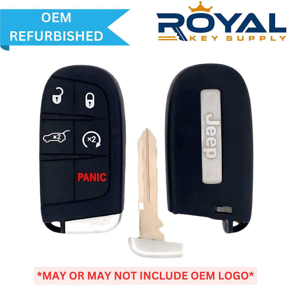 Jeep Refurbished 2014-2022 Grand Cherokee Smart Key 5B Trunk/Remote Start FCCID: M3N-40821302 PN# 68143505AC - Royal Key Supply