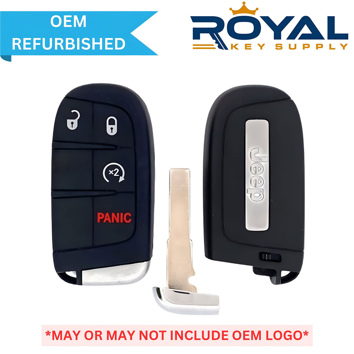 Jeep Refurbished 2015-2022 Renegade Smart Key 4B Remote Start FCCID: M3N-40821302 PN# 6BY88DX9AA - Royal Key Supply