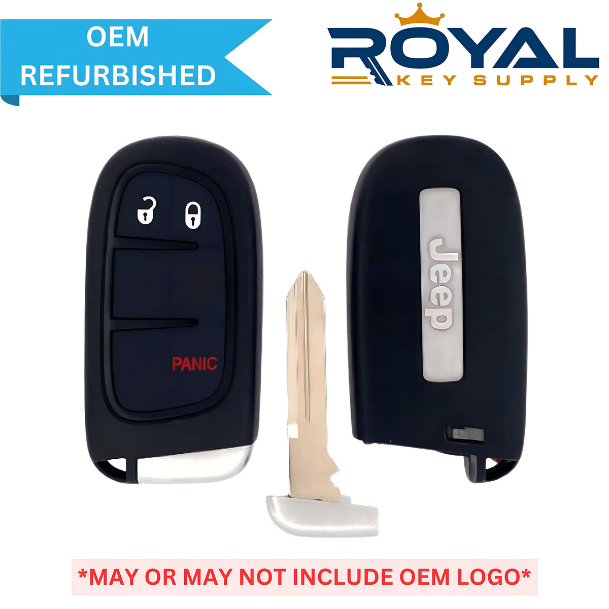 Jeep Refurbished 2014-2020 Cherokee Smart Key 3B FCCID: GQ4-54T PN# 68105087-AG - Royal Key Supply