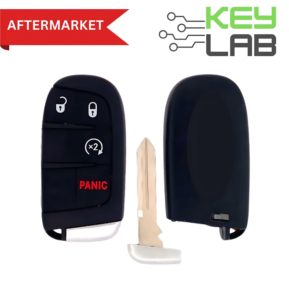 Jeep Aftermarket 2011-2020 Cherokee, Durango Smart Key 4B Remote Start FCCID: M3N-40821302 PN# 68066350AD, 68143500AC - Royal Key Supply