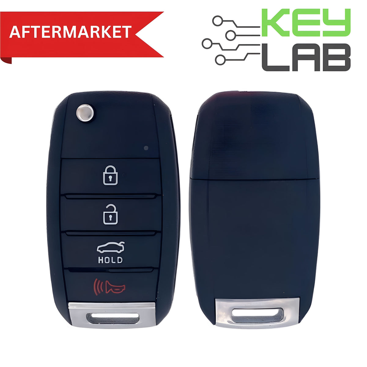 Kia Aftermarket 2014-2017 Rio Remote Flip Key 4B Trunk FCCID: TQ8-RKE-3F05 PN# 95430-1W023 - Royal Key Supply