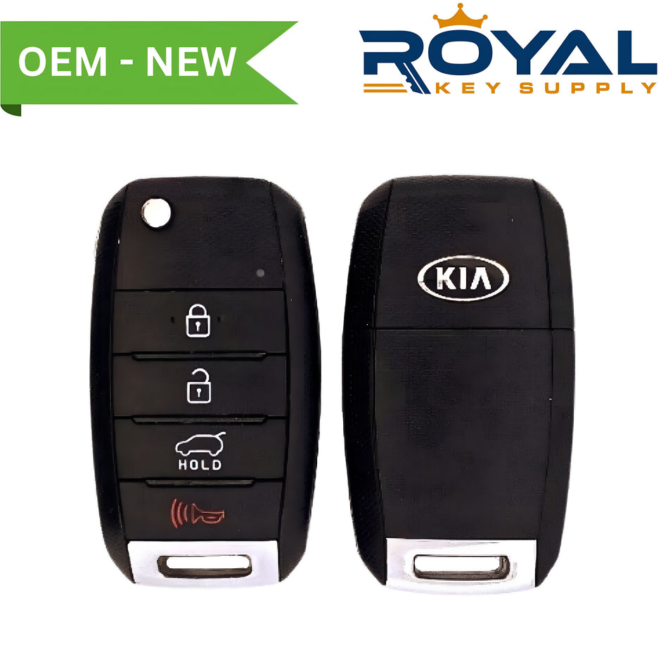 Kia New OEM 2015-2018 Sedona Flip Key 4B Hatch FCCID: TQ8-RKE-4F19 PN# 95430-A9100 - Royal Key Supply
