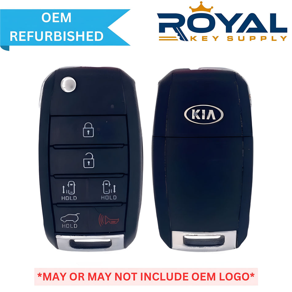 Kia Refurbished 2015-2018 Sedona Remote Flip Key 6B Hatch/Power Doors FCCID: TQ8-RKE-4F21 PN# 954430-A9300 - Royal Key Supply