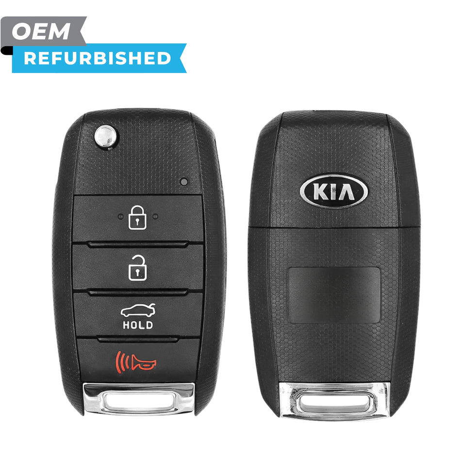 Kia Refurbished OEM 2015-2020 Optima Remote Flip Key 4B Trunk FCCID: SY5JFRGE04 (JF 4BT w/ Chip) PN# 95430-D4000
