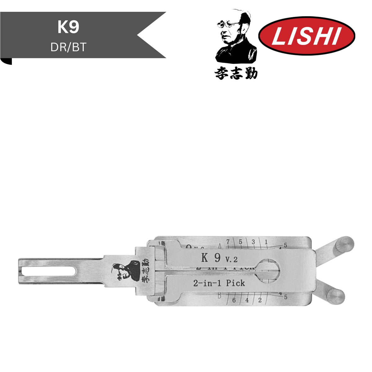 Original Lishi - Kia K9 (V.2) - 2-In-1 Pick/Decoder - (Twin Lifter) - Royal Key Supply