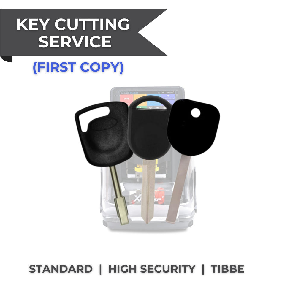 Automotive Key Cutting Service - (Standard/High Security/Tibbe)