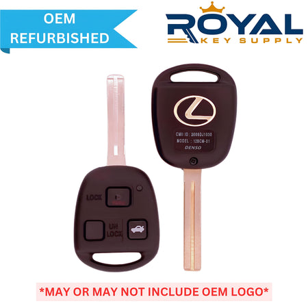 Lexus Refurbished 2001-2008 ES330 Remote Head Key 3B FCCID: HYQ12BBT PN# 89070-33751 - Royal Key Supply