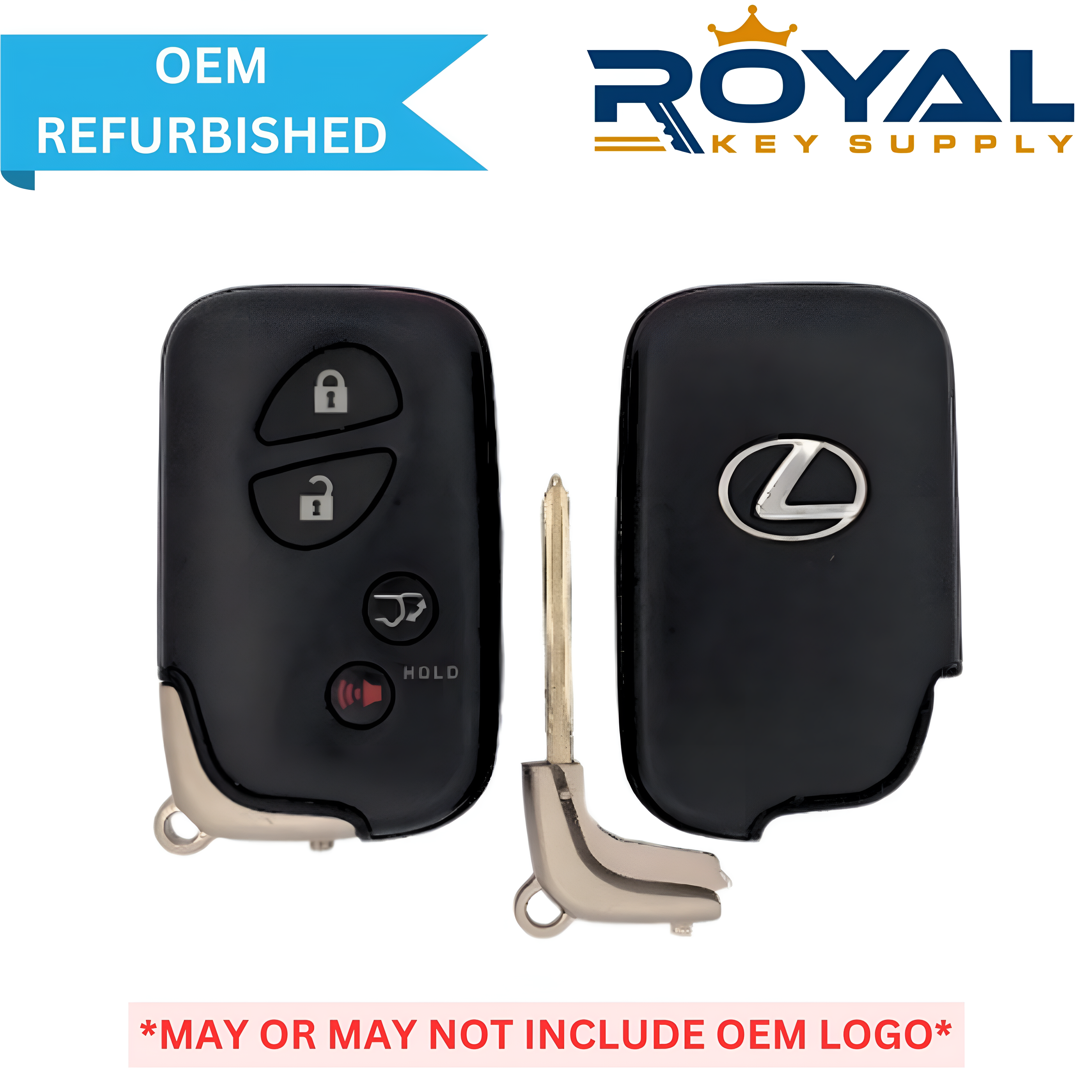 Lexus OEM Refurbished 2010-2015 RX350, RX450H Smart Key 4B Hatch FCCID: HYQ14ACX (GNE) PN# 89904-48191 - Royal Key Supply