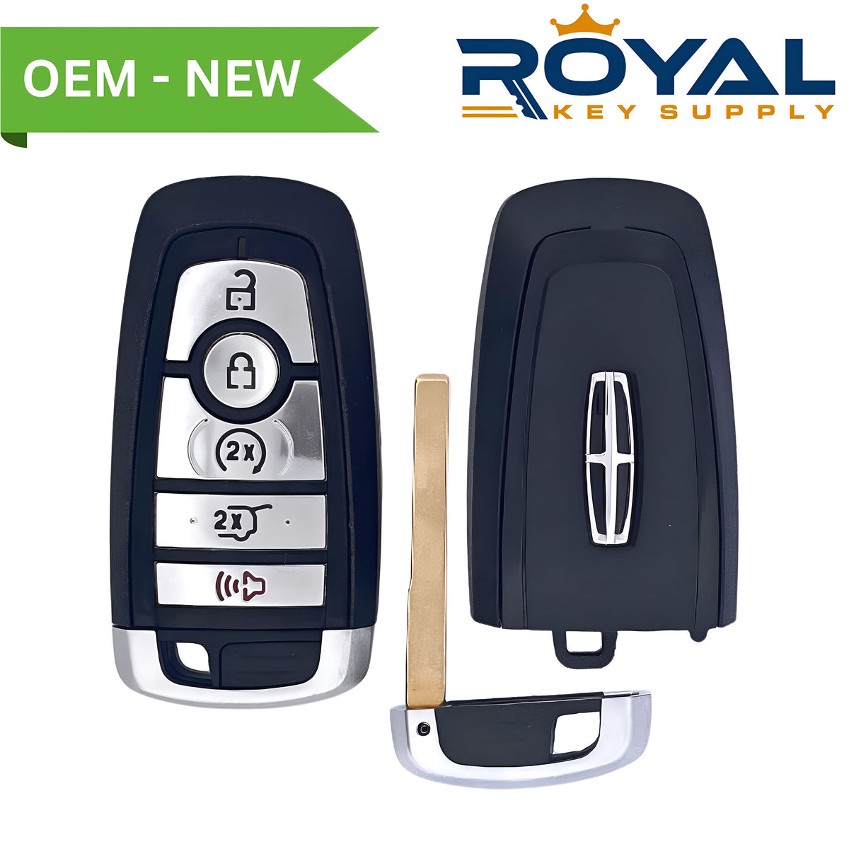 Lincoln New OEM 2022-2023 Nautilus, Navigator Smart key 4B Hatch/Remote Start (w/ Motion Sensing TV) FCCID: M3N-A3C054339 PN# 164-R8321 - Royal Key Supply