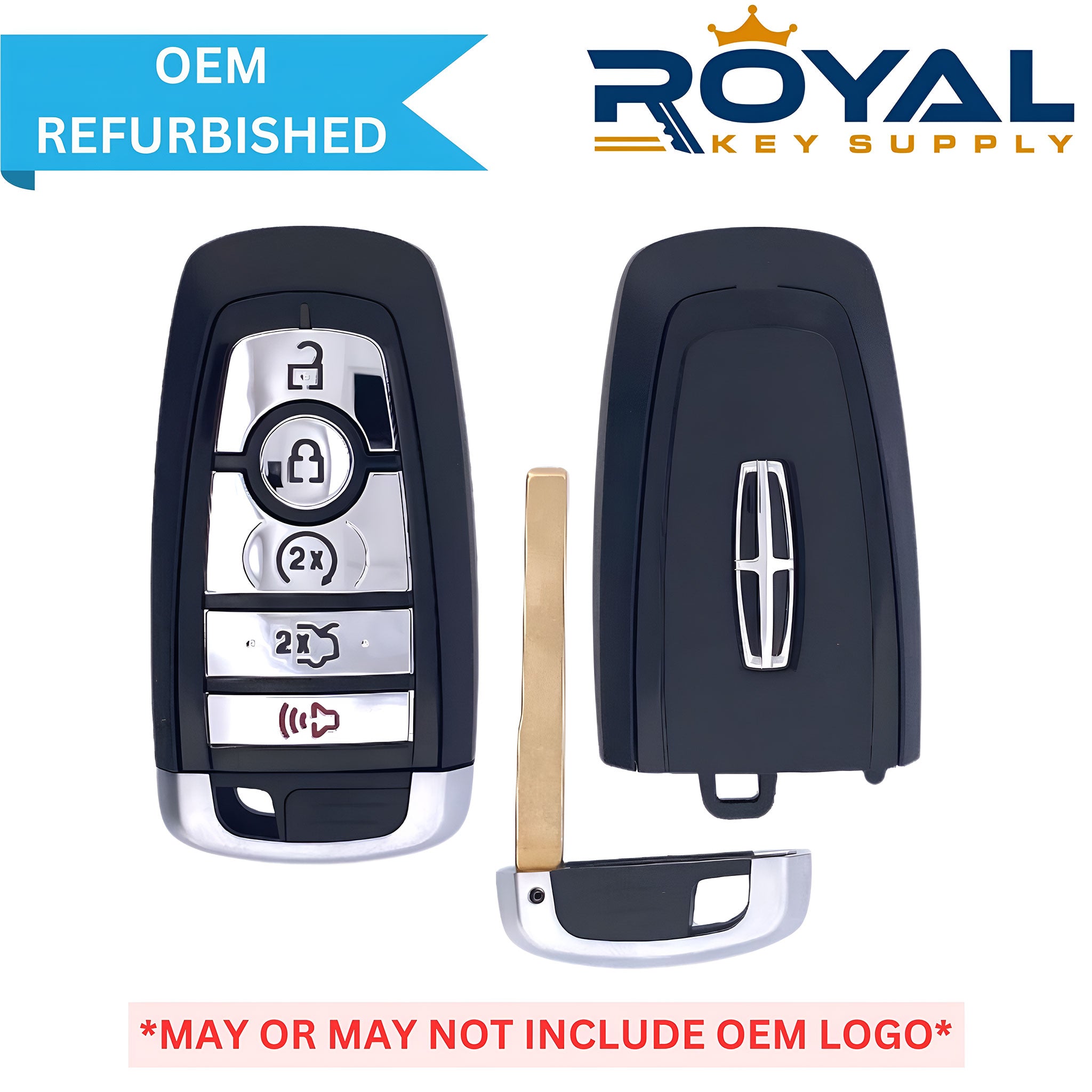 Lincoln Refurbished 2020-2023 Continental 2-Way Smart Key 5B Trunk/Remote Start FCCID: M3N-A2C931426 PN# 164-R8275, 5938566 - Royal Key Supply