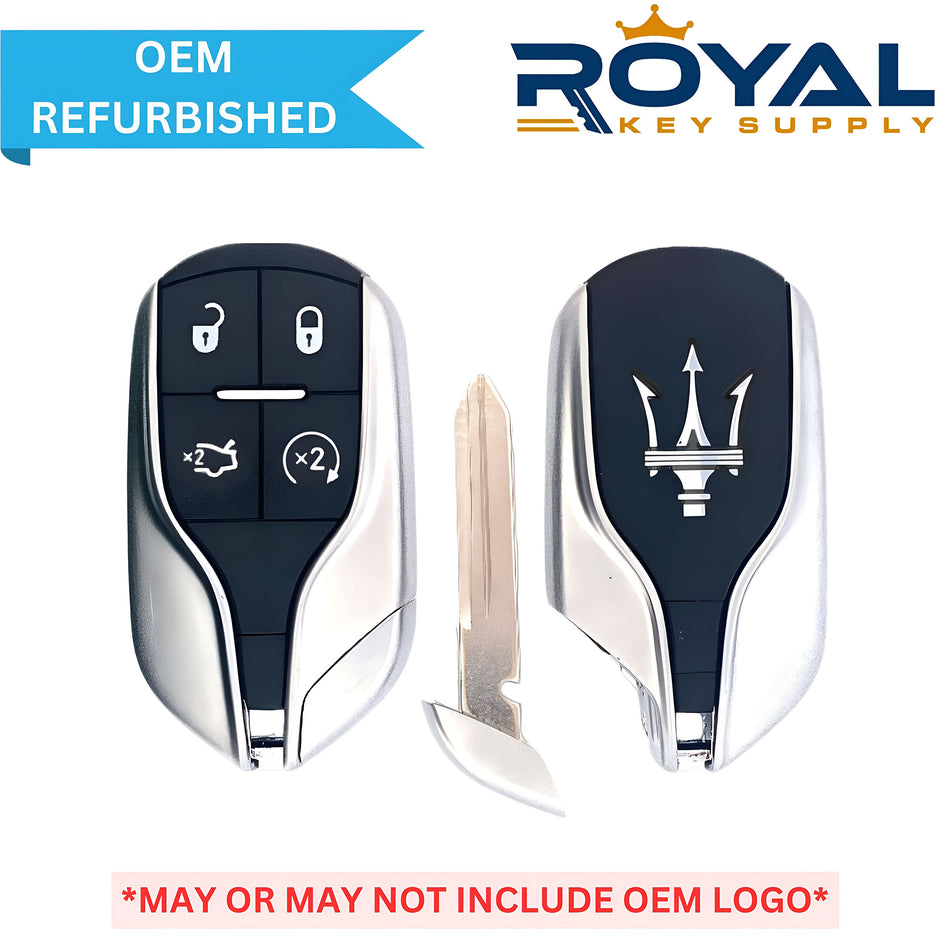 Maserati Refurbished 2014-2016 Ghibli, Quattroporte, Levanti Smart Key 4B Trunk/Remote Start FCCID: M3N-7393490 PN# 5923336 - Royal Key Supply