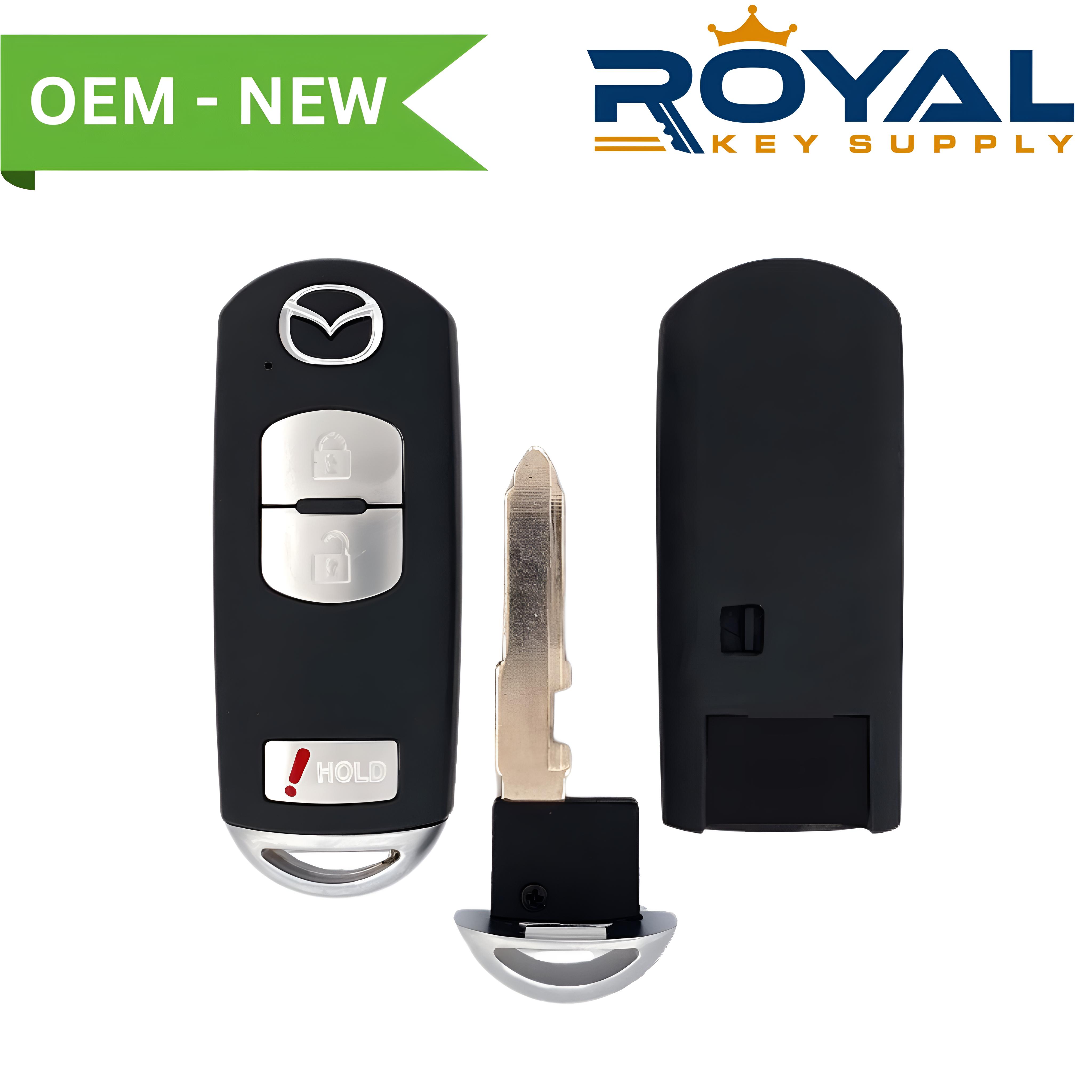 Mazda New OEM 2010-2015 CX-7, CX-9 Smart Key Remote 3B FCCID: WAZX1T768SKE11A04 PN# EHY5-67-5RYA - Royal Key Supply