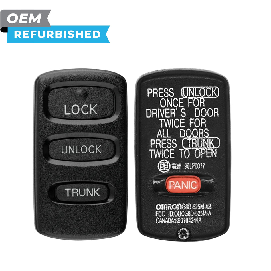Mitsubishi Refurbished OEM 2002-2005 Eclipse/Galant Keyless Entry Remote 4 Button FCCID: OUCG8D-525M-A PN# MR587981