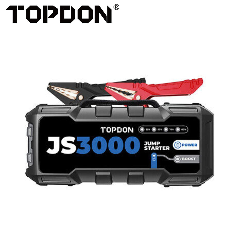 TOPDON - JumpSurge 3000 - Power Bank & Jumpstarter - 12V - Includes Flashlight - Boost Function