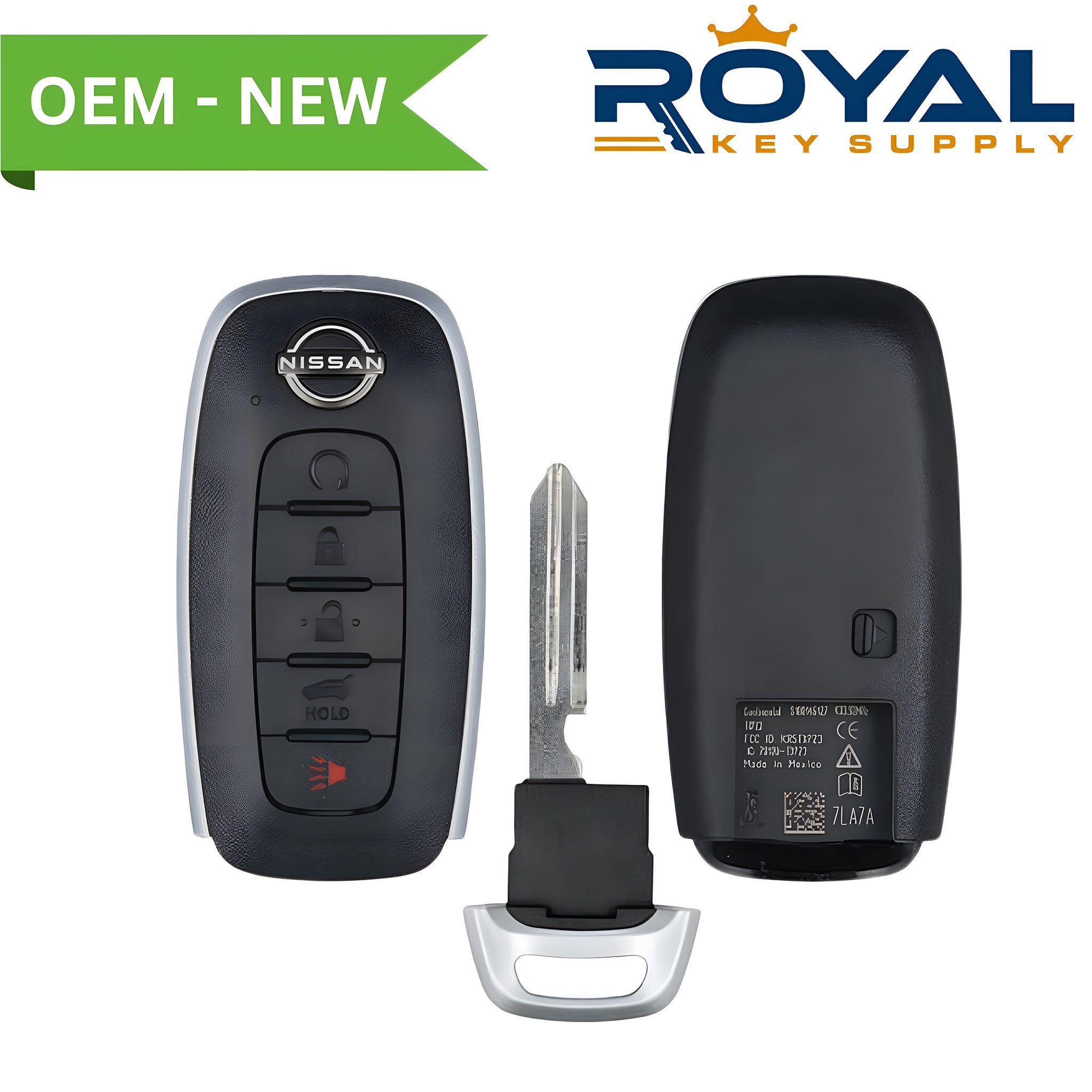 Nissan New OEM 2022-2023 Pathfinder Smart Key 5B Remote Start/Hatch FCCID: KR5TXPZ3 PN# 285E3-7LA7A - Royal Key Supply