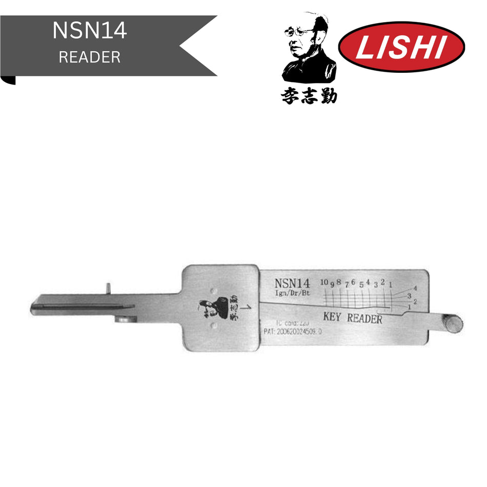 Original Lishi - Nissan NSN14 - Reader & Decoder - AG - Royal Key Supply