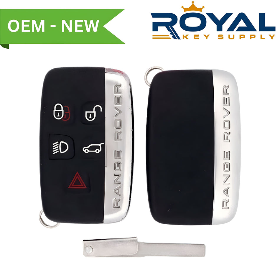 Land Rover New OEM 2010-2020 Range Rover Smart Key 5B Lights/Hatch FCCID: KOBJTF10A PN# 5E0U30147 - Royal Key Supply