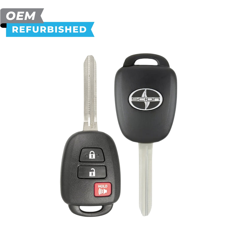 Scion restaurado 2013-2016 TC Llave de cabeza remota 3B FCCID: MOZB52TH PN# 89070-52G30