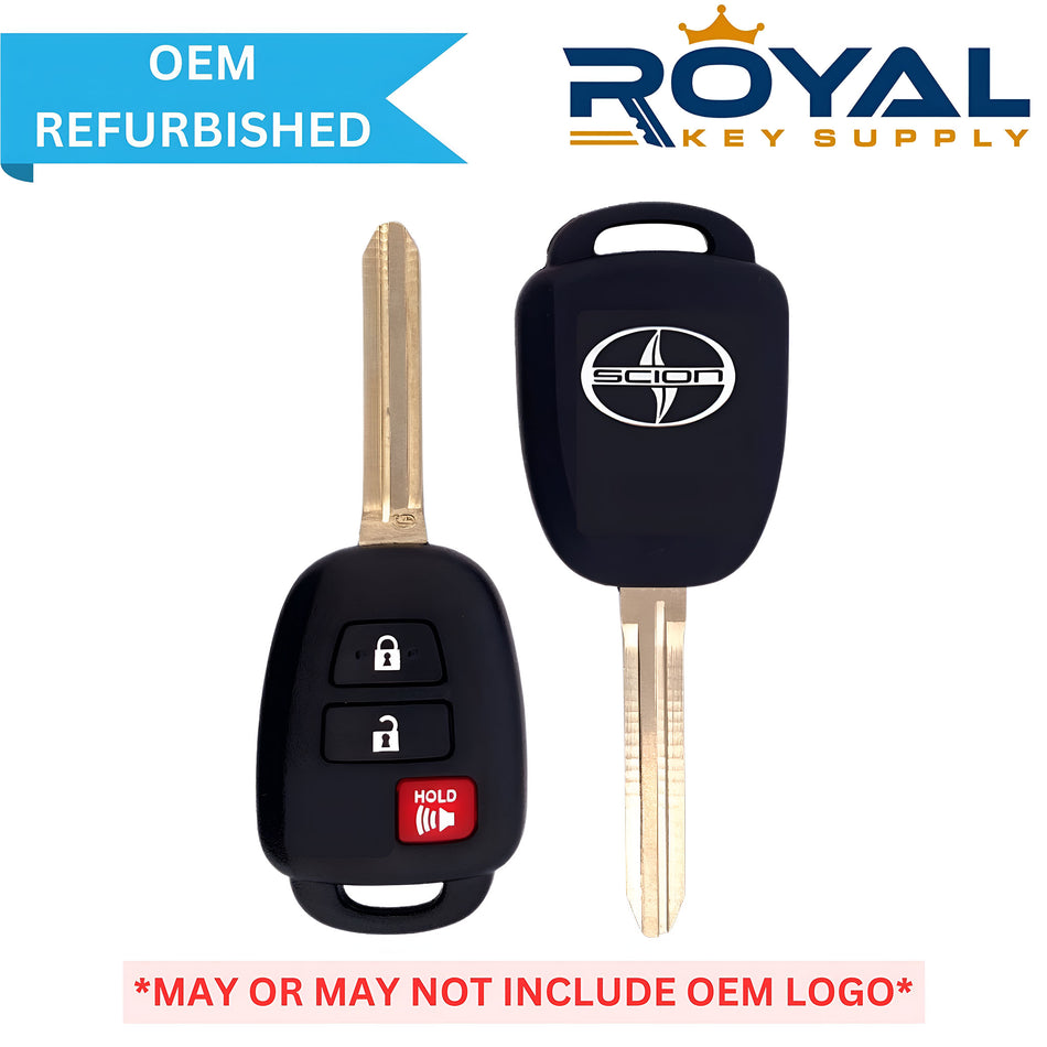 Scion Refurbished 2013-2015 XB Remote Head Key 3B FCCID: HYQ12BDP PN# 89070-12590 - Royal Key Supply