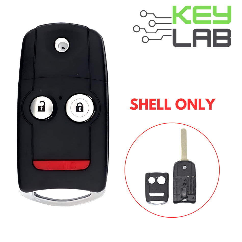 Acura 2010-2013 Flip Remote Key SHELL 3B for MLBHLIK-1T