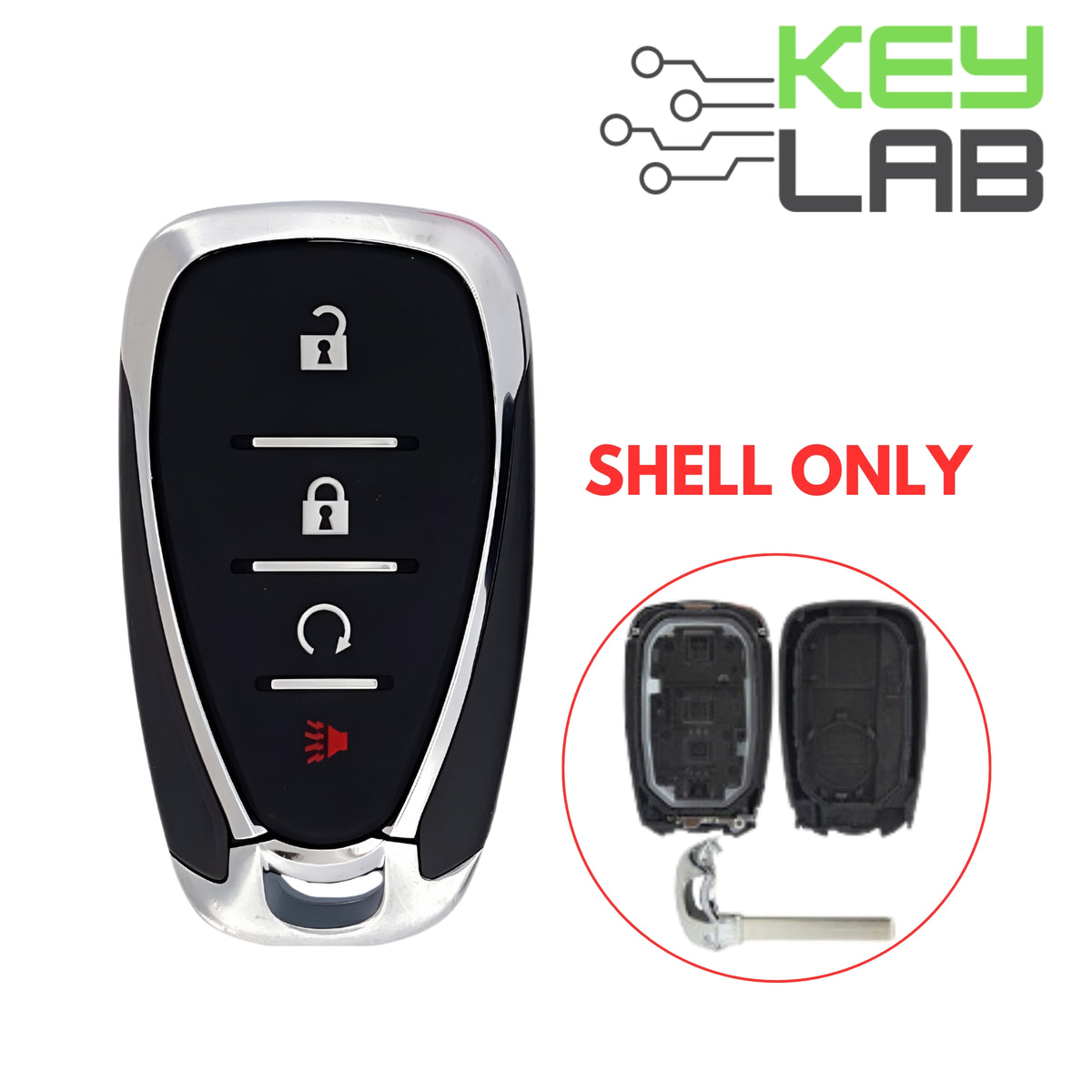 Chevrolet 2016-2021 Smart Key SHELL for HYQ4EA - Royal Key Supply