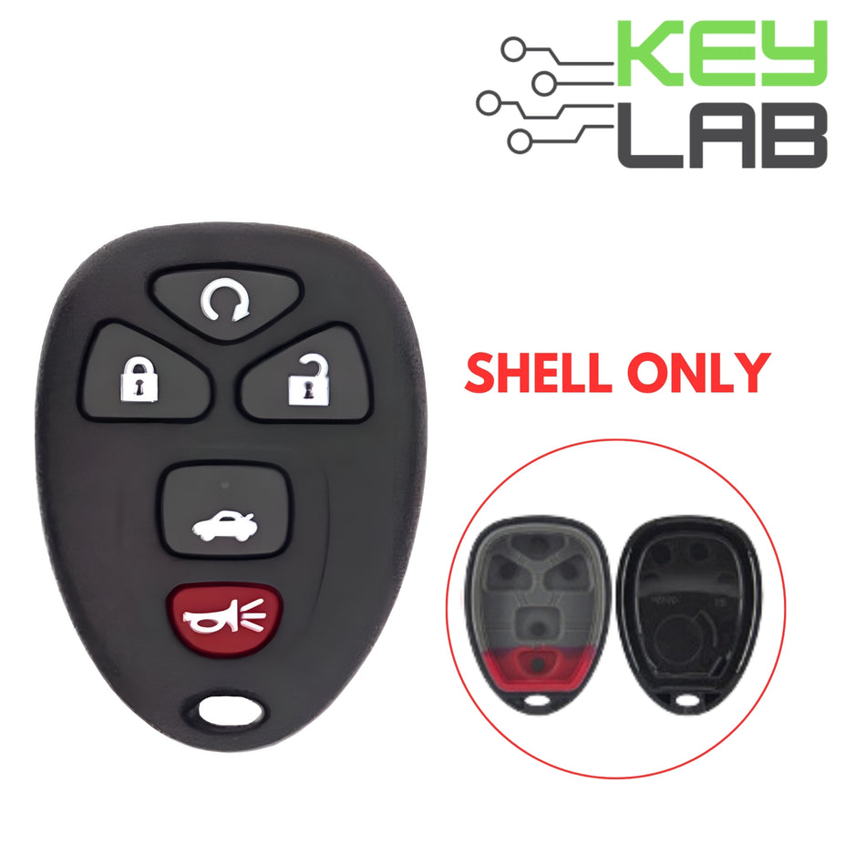GM 2006-2012 Keyless Entry Remote 5B SHELL for OUC60270/OUC60221 - Royal Key Supply