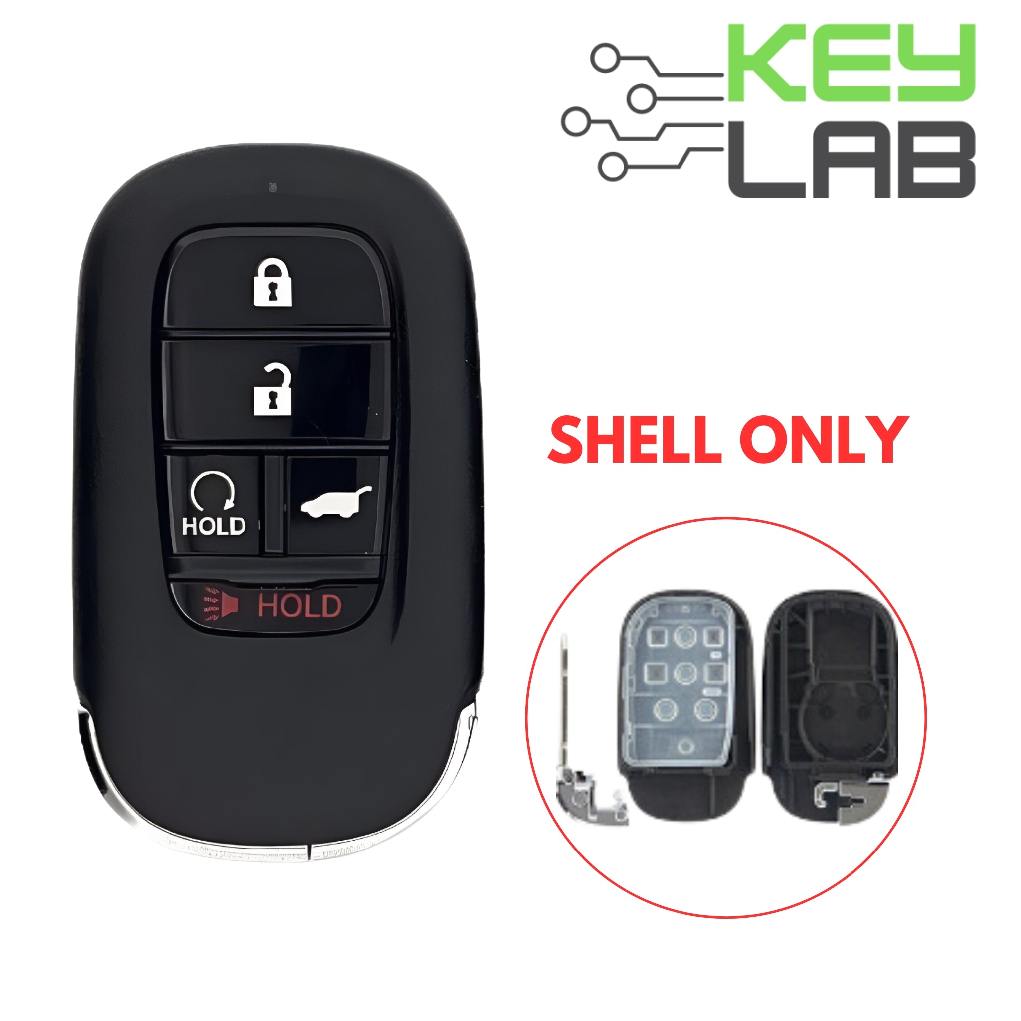 Honda 2022-2024 Smart Key SHELL for KR5TP-4 - Royal Key Supply