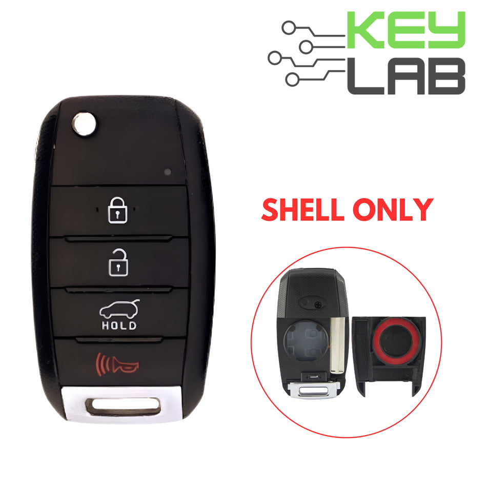 Kia 2014-2016 Flip Key SHELL 4B Hatch for NYODD4TX1306 - Royal Key Supply