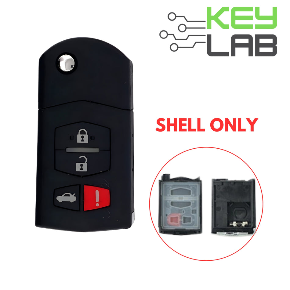 Mazda 2006-2015 Remote Key SHELL for BGBX1T478SKE125-01 - Royal Key Supply