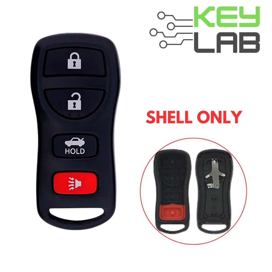Nissan 2002-2015 Keyless Entry Remote SHELL for KBRASTU15 - Royal Key Supply
