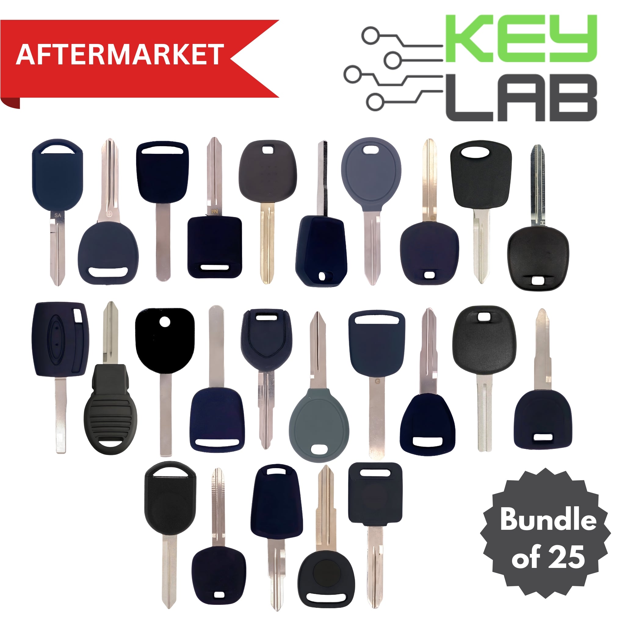 Locksmith Starter Kit - Transponder Keys (Bundle of 25)