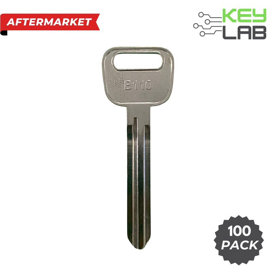 Subaru/GM Aftermarket 2004-2020 Metal Test Key B110 (Pack of 100)
